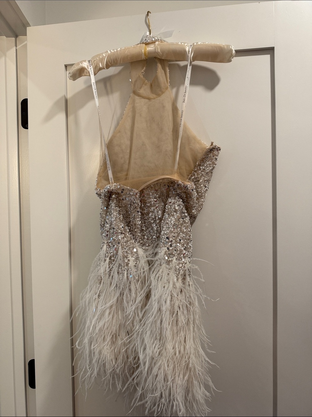Ines di Santo after party /reception Sequin Halter mini Dress - Picture 3 of 6